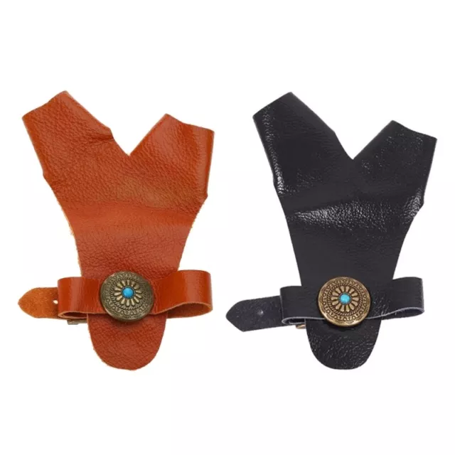 Hunting Targets Gloves PU Leathers Finger Guard for Right Left Hand