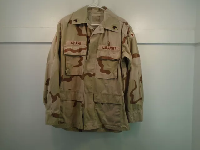 USGI US Military Desert Combat DCU Coat Shirt Blouse Small Regular 1996 100-K