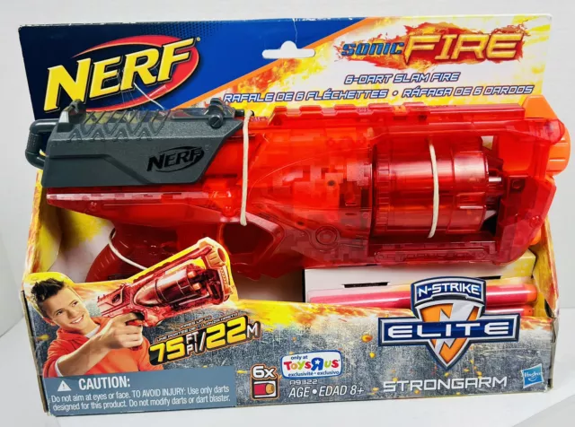 Lançador Nerf Sonic Fire Elite Strongarm - Hasbro em Promoção na