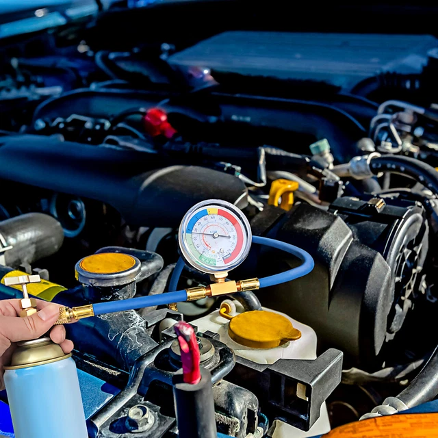 Tubo Di Ricarica R134a Per Auto - Con Manometro, Valvola Di Sicurezza, Per Condizionatori Auto E Domestici - Foto 10