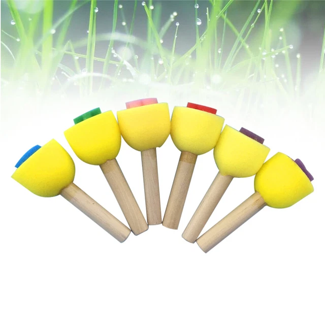6Pcs Rulli per pittura in spugna Brayers Rotoli per pittura per bambini Set di p
