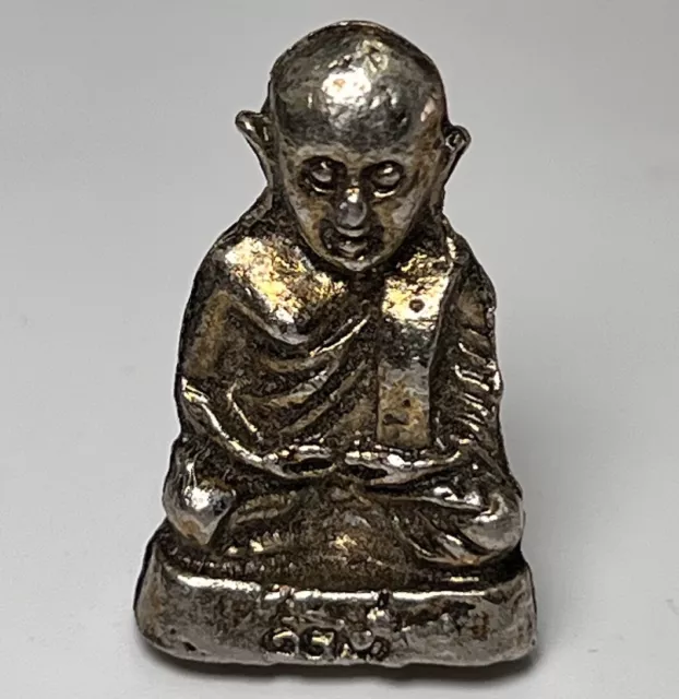 Old Thailand Mini Monk Charm Statue | 2.3cm Tall | Collectable Grade | a394