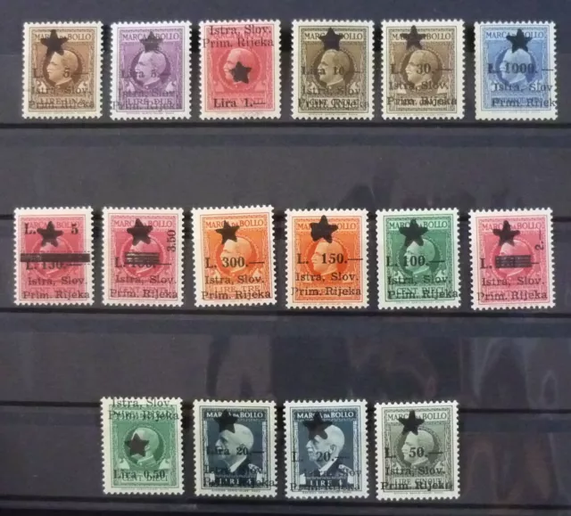 Italy c1945 Croatia Slovenia Istria Ovp. Revenue Stamps R! US 10