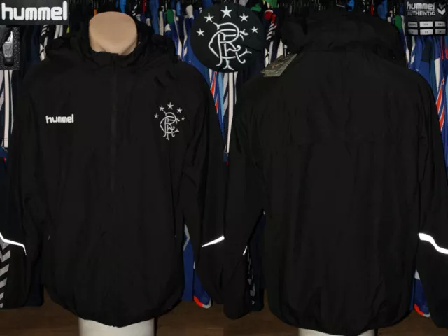 RANGERS FC THE Gers Hummel Hooded Light Jacket Scottish
