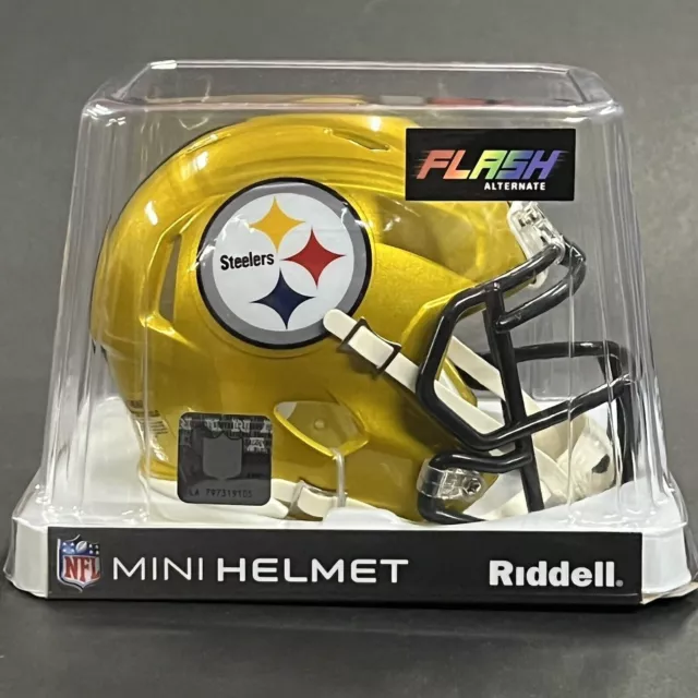 Nfl Pittsburgh Steelers Flash Riddell Mini Speed Helmet