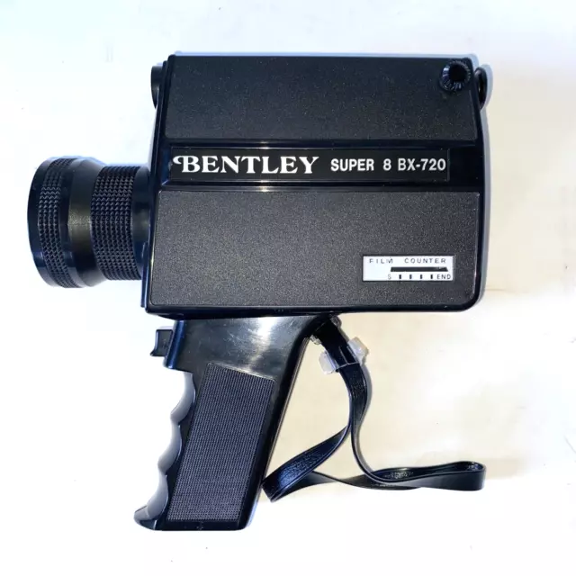 Bentley BX-720 Super-8 Movie Camera w/ Case Box & Instructions 2