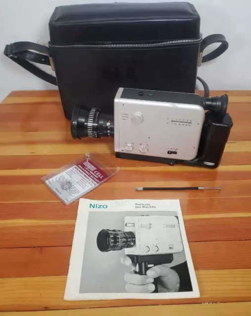 CÁMARA DE PELÍCULA Braun Nizo S8L super 8 mm CÁMARA DE PELÍCULA Sin probar/Para repuestos o reparación