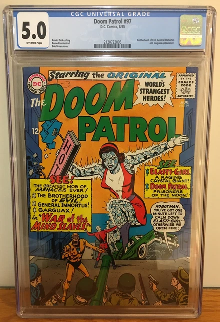 Doom Patrol #97 1965 Cgc 5.0 Brotherhood Of Evil General Immortus Garguax App