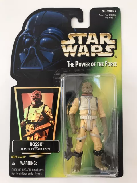 Star Wars Power Of The Force Green Card Bossk Action Figure