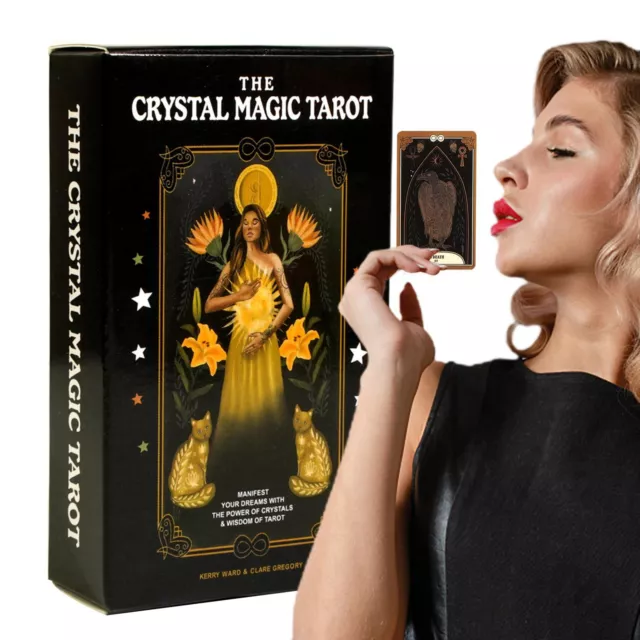 Crystal Magic Tarot 78 Cards Tarot Deck Spirit Oracle Cards Fate Telling Cards