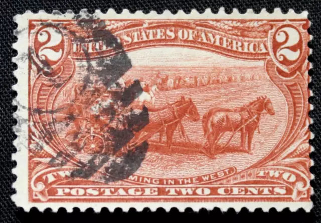 US Stamp Scott #286 ~ 1898 2c Trans-Mississippi Expo: Farming in the West GR23