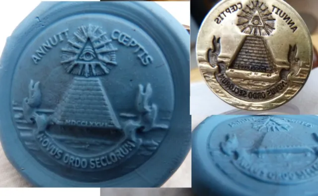 Masonic  Illuminati Pyramid   Wax Seal