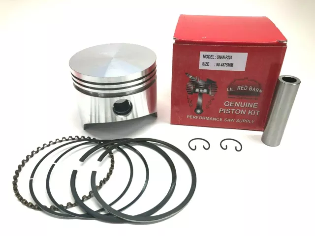 1 New Piston & Rings Kit, Fits Onan Engine Standard Bore John Deere He 0112-0265