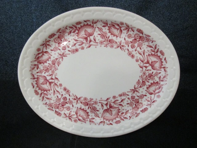 Syracuse Roxbury Econo-Rim Restaurant Ware Small Oval Platter 8"