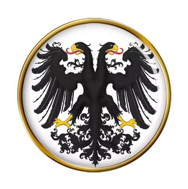 Imperial Dos Caras Águila Pin de Solapa