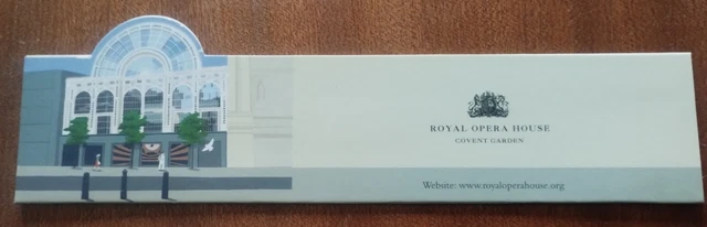 Royal Opera House 💃 Covent Garden London Card Bookmark VGC! C17