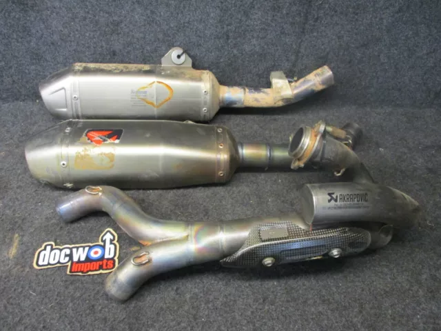 HONDA CRF450 2017-2020 Used Akrapovic complete twin exhaust system CR6027  £449.99 - PicClick UK