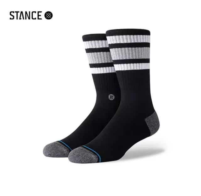 STANCE socks BOYD BLACK Reinforced Heel & Toe Seamless Toe Closure Size L 42-46