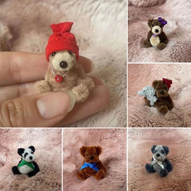 Toys 6cm Tiny Handcrafted Dolls Mini Bear Miniature Handmade Mobile Bag Charm