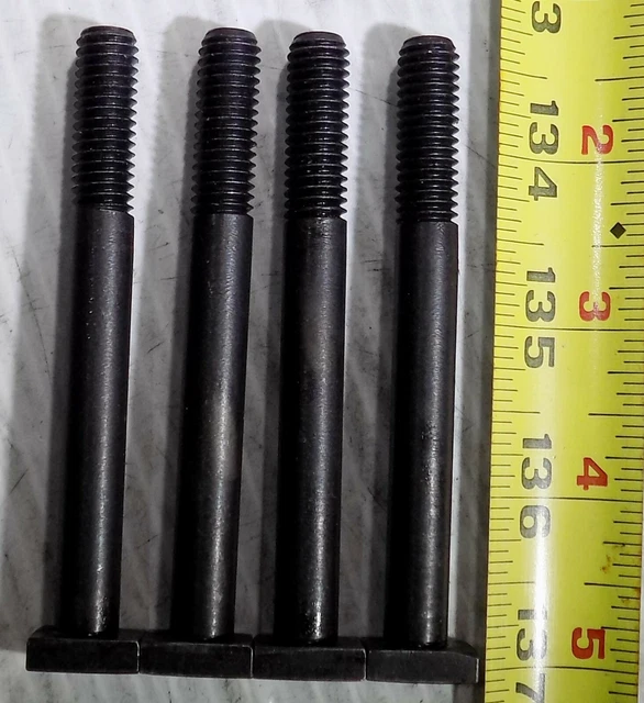 3/8-16 X 5/8" Square Flat Head T-Bolt 1-7/8" - 3-5/8" OAL, New Used 4 - 5 Pieces