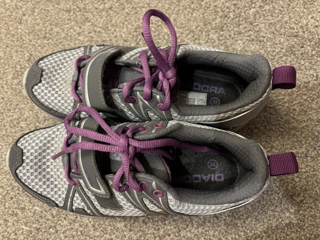 Chaussures Vélo Femme Diadora Speedracer2 Carbone - Blanc/Violet - Pointure 3 (Occasion Italie)