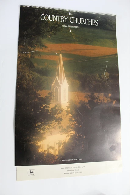 1989 John Deere Dubuque Works Air Cooled Engines Calendar Churches St. Donatus