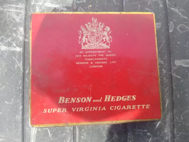 Vintage Benson and Hedges Super Virginia Cigarette Tin