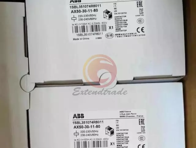 1PCS Neu ABB AX50-30-11-80 Block Schütze AC 220V-230V
