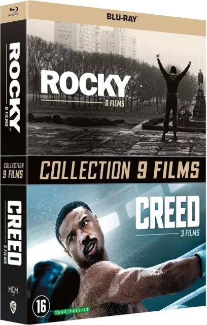 COFFRET BLURAY - ROCKY + CREED - L'INTEGRALE DES FILMS - Neuf - Edition Fr