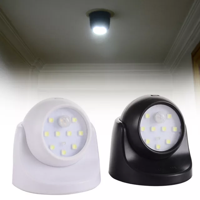 360° Battery Operated Indoor Outdoor Garden Motion Sensor Security LED Light