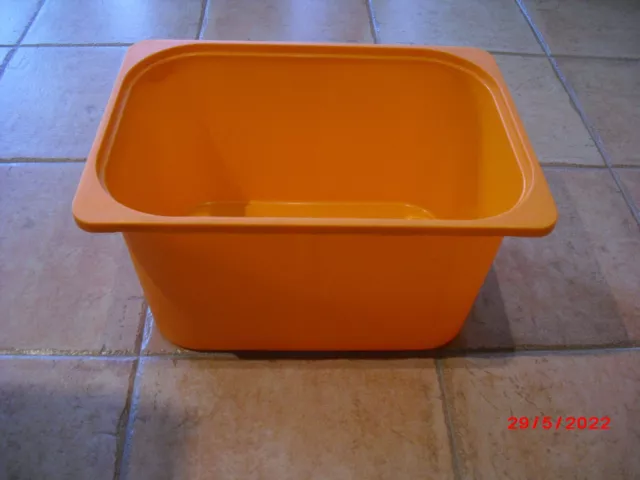 IKEA Original TROFAST PLASTIC UNIT BOXES STORAGE for TOYS Orange 42 x 30 x 23 cm