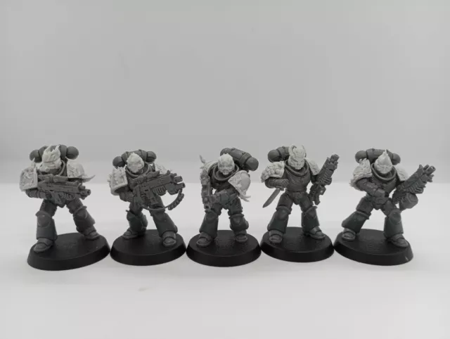 Primaris Space Marine squad with Draco upgrades