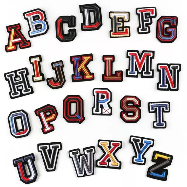 Buchstaben-Patches Alphabet-Patch Kleiderapplikationen Bekleidungsaufkleber