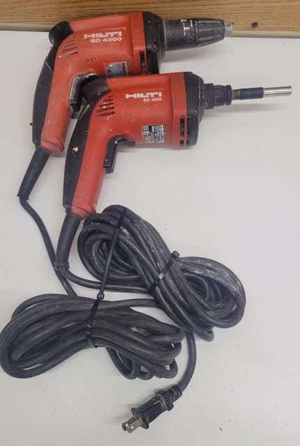 HILTI SD4500 Corded Drywall Screwdriver Tool LOT OF 2 , PRE-OWNED WORK PERFECTLY