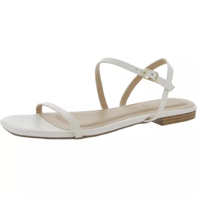 JOURNEE COLLECTION WOMENS White Flatform Sandals Shoes 10 Medium (B,M ...