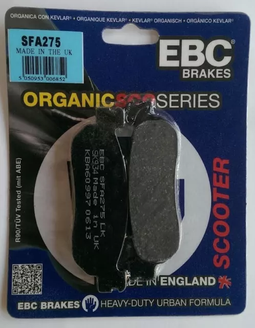 EBC Organic REAR Disc Brake Pads (1 Set) Fits YAMAHA YP250R XMAX (2005 to 2013)