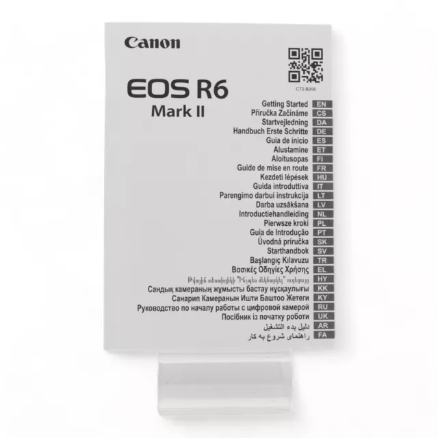 User Instructions Canon EOS R 6 R6 Mark II 2 Instruction