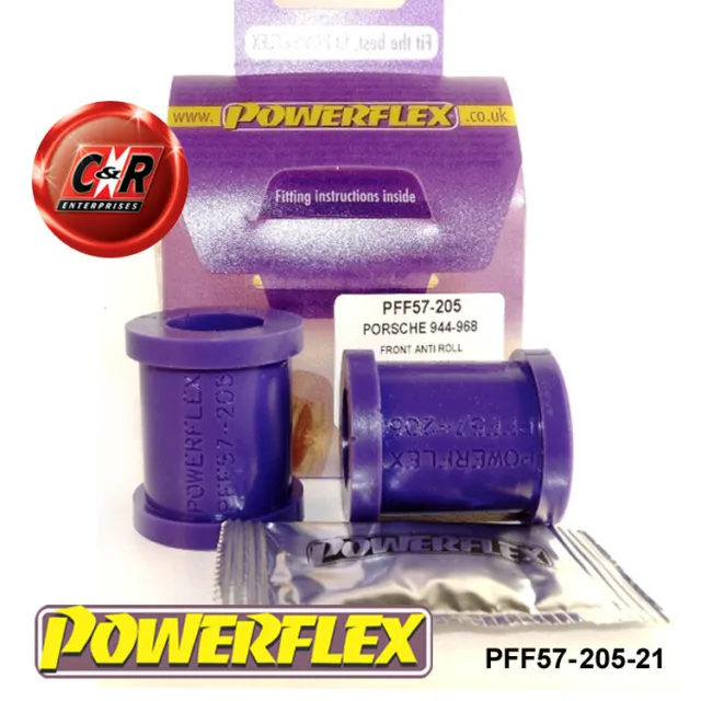 Powerflex FrRoll Barra per collegare cespugli asta, 21 mm per Porsche 968 92-95 PFF57-205-21