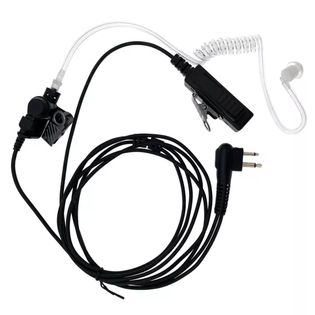 2-Wire Security Surveillance Kit Headset Earpiece Motorola Radio CP-150 CP-200