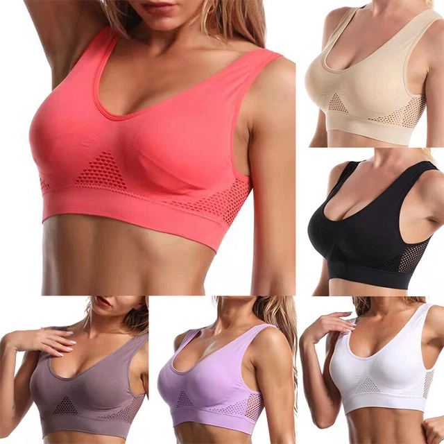 Reggiseni Sportivi Senza Cuciture Da Donna Gilet Imbottito Elastico E A