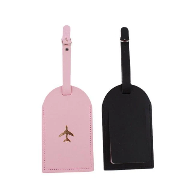 Luggage Bag Tags PU Leather Travel ID Labels Suitcase Name  for Lover Couple