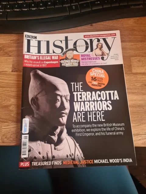BBC History Magazine Issue September 2007  - the Terracotta warriors, Henry VIII