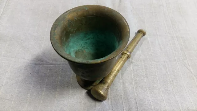 Antique Bronze Mortar and Pestle form 19-th Century