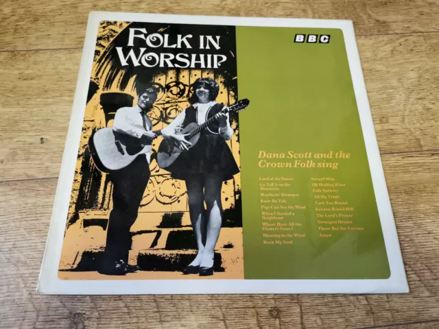 Dana Scott And The Crown Folk – Folk In Worship 1969 WHITE LABEL UK vinyl LP