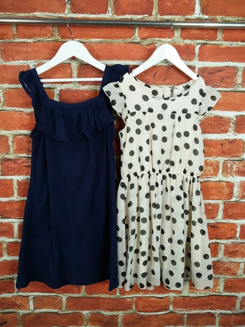 Girls Bundle Age 8-9 Years Next Sleeveless Dress Set Spotty Party Kids 134Cm
