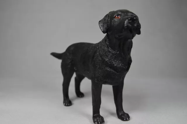 Black Labrador Gift Figure Figurine Ornament Model BLACK LABRADOR DOG FIGURE