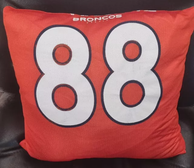 Retro Denver Broncos #88 Demaryius Thomas Trikot Kissenbezug für Herren Höhle