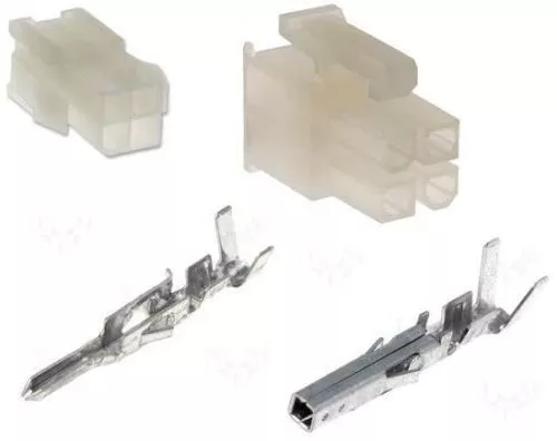 KIT HOUSING AND TERMINAL MINI FIT MALE FEMALE 2x2 WAY