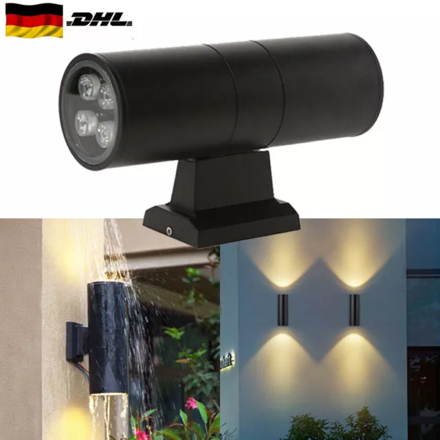 LED Wandleuchte Wandlampe Außenleuchte Up Down Lampe für Außen/Innen Wasserdicht