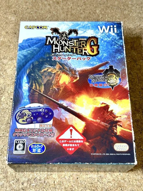 モンスターハンターG スターターパック　MONSTER HUNTER G Nintendo Wii Monster Hunter G Starter Pack Jp Game NTSC-J